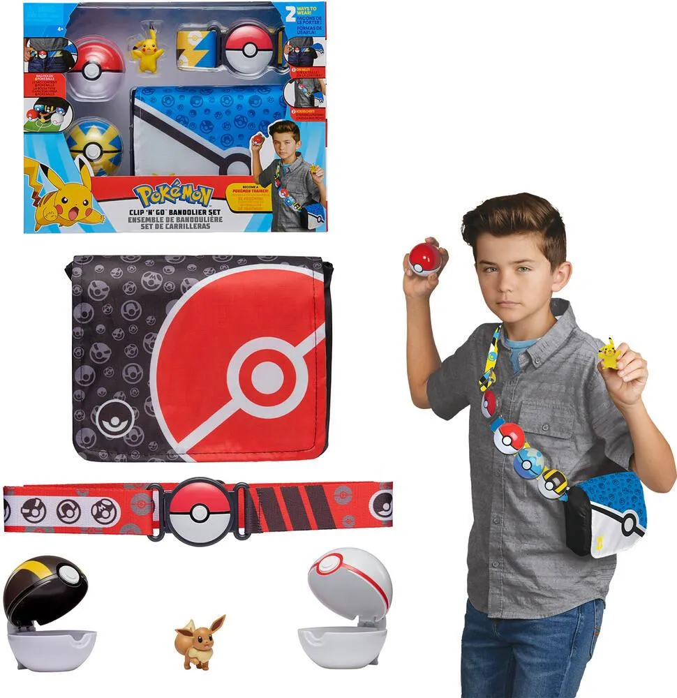 POKEMON CEINTURE BANDOULIERE 2 POKEBALLS