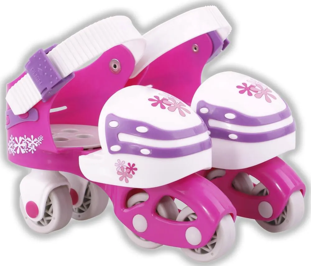 PATINS EVOLUTIFS ET AJUSTABLES ROSE POINTURE 25-32
