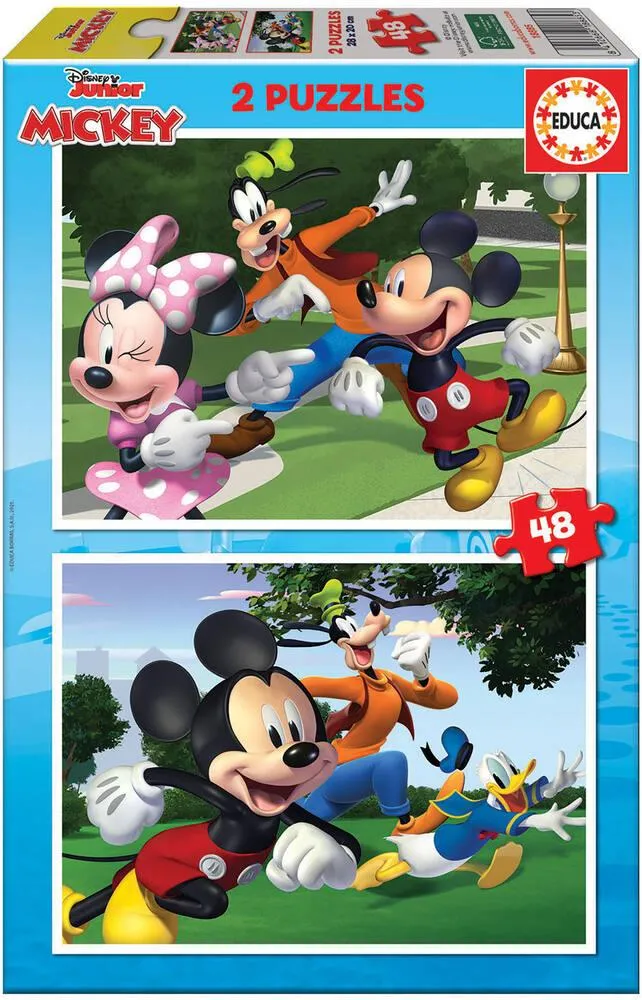 2 PUZZLES DE 48 PIECES - MICKEY ET FRIENDS