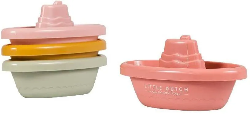 BATEAUX DE BAIN A EMPILER - ROSE