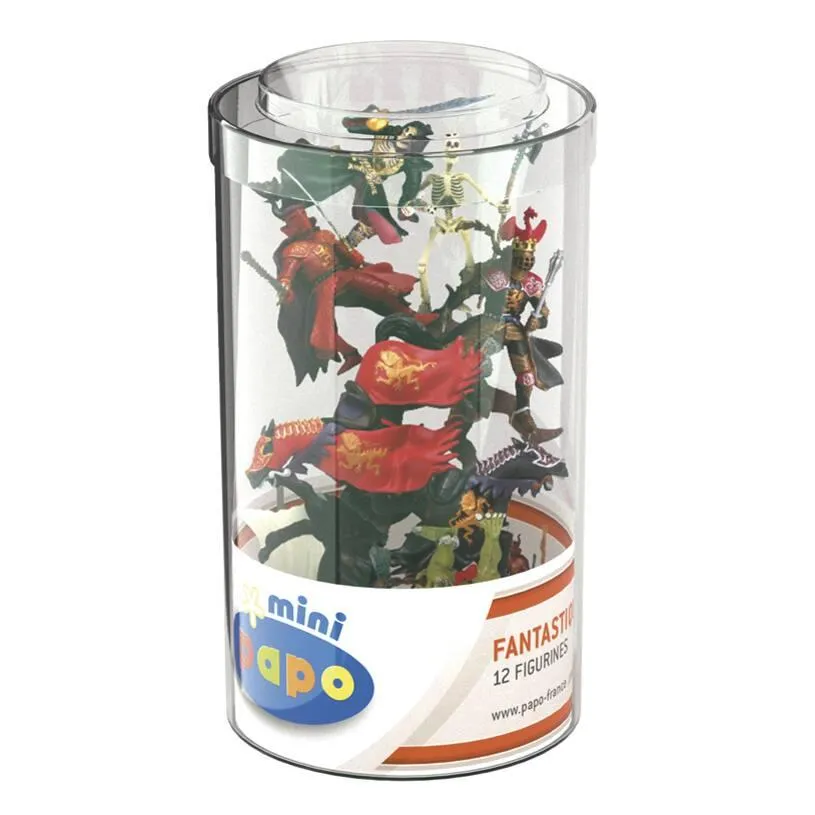 TUBE FIGURINES MINI LE MONDE FANTASTIQUE 12 PIECES