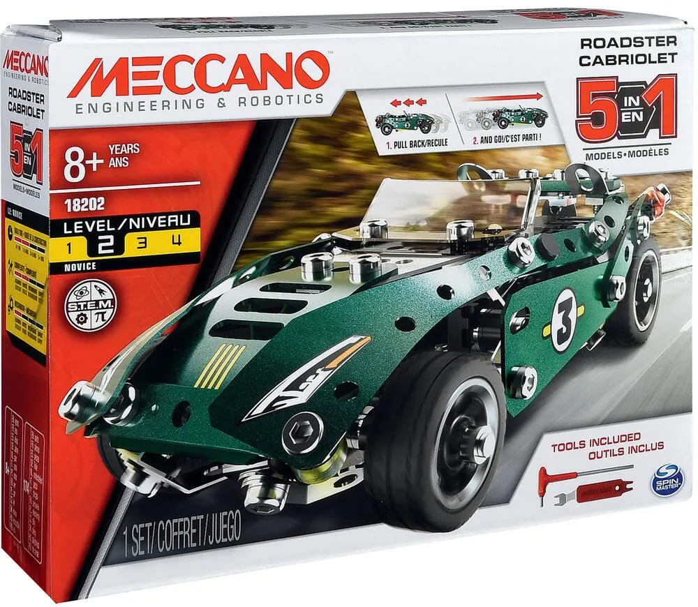 CABRIOLET RETRO FRICTION 5 MODELES - MECCANO