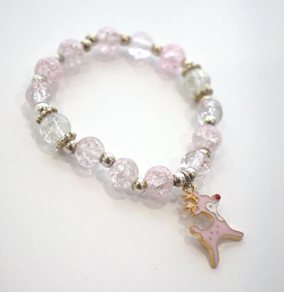 BRACELET DE PERLES EN FORME DE PETIT CERF