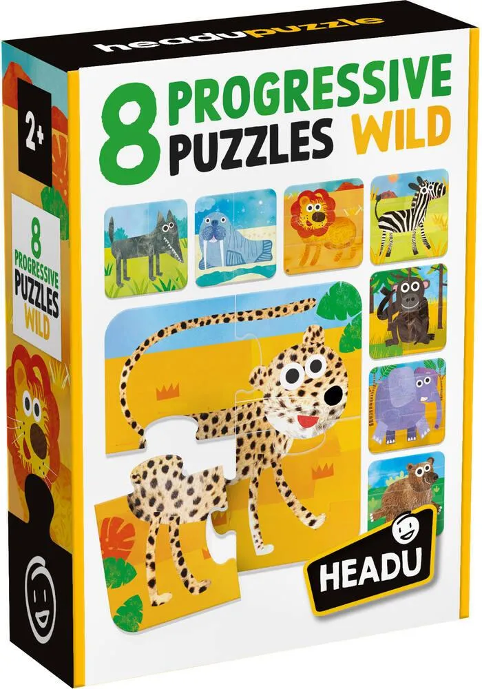 8 PROGRESSIVE PUZZLES WILD