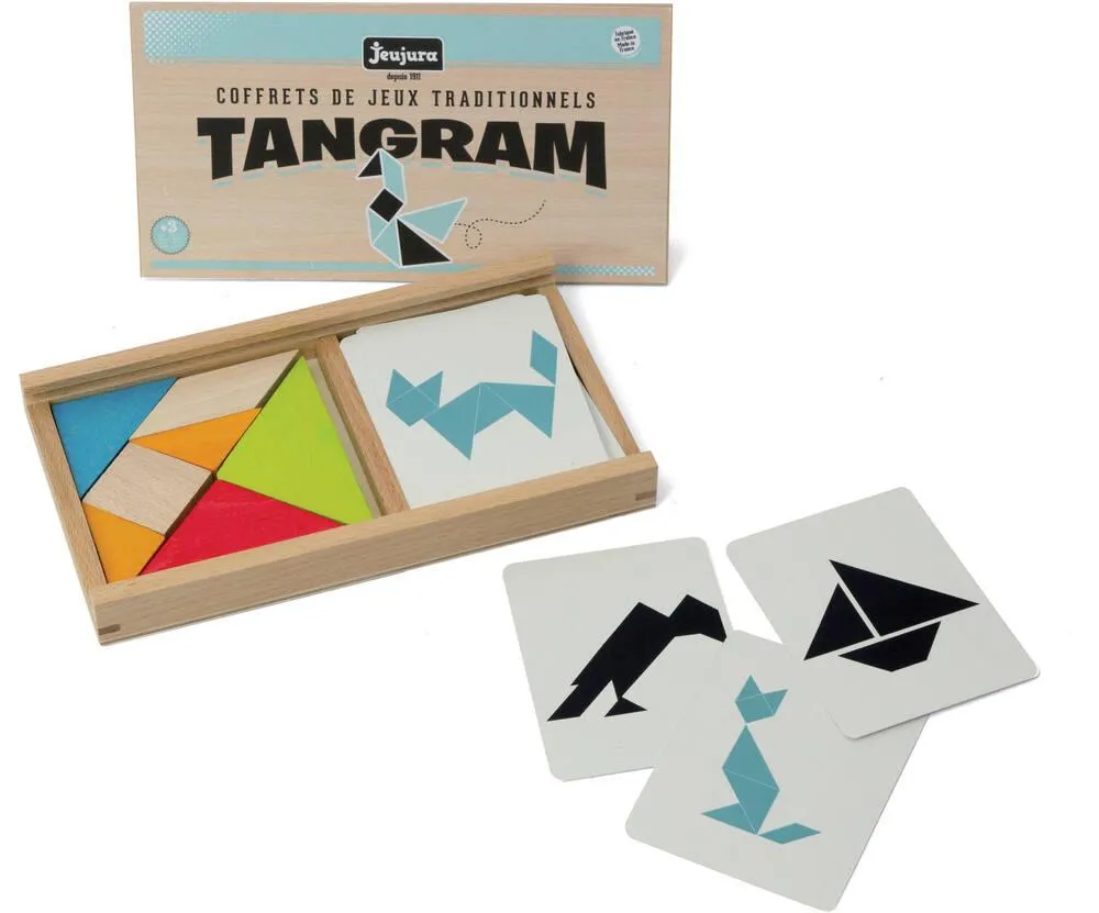 TANGRAM EN BOIS - COFFRET EN BOIS