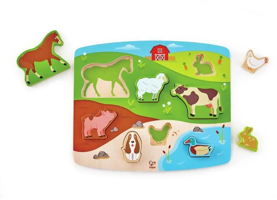 PUZZLE FIGURINES ANIMAUX DE LA FERME