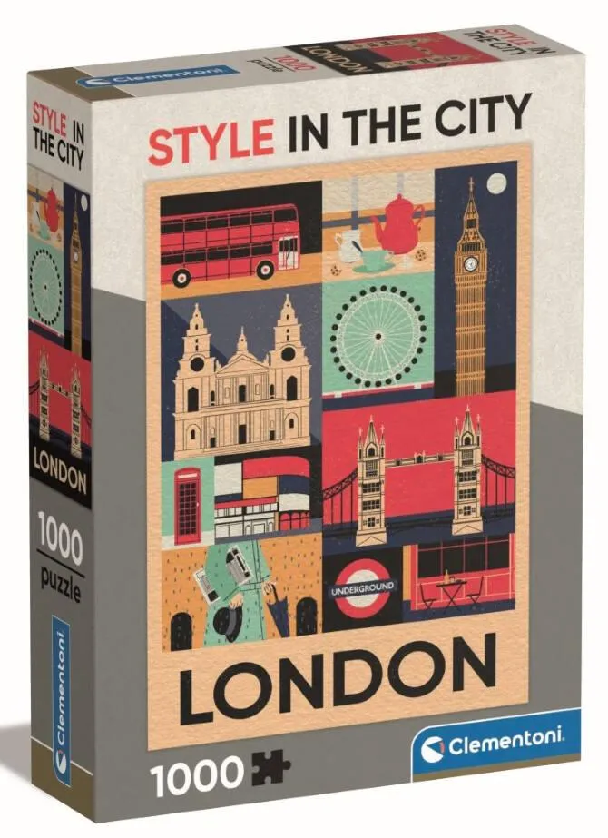 PUZZLE COMPACT 1000 PIECES - STYLE IN THE CITY - LONDRES