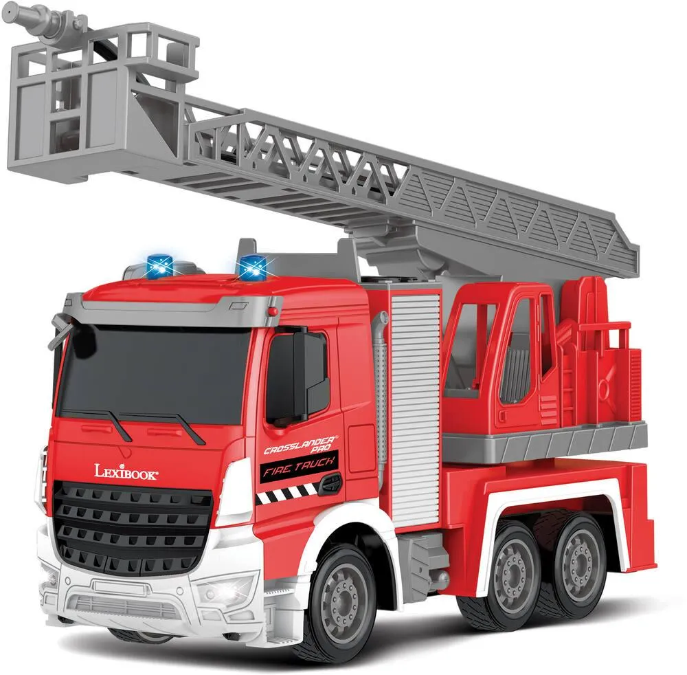 CROSSLANDER® PRO CAMION DE POMPIERS TÉLÉCOMMANDÉ AVEC EFFETS SONORES ET LUMINEUX