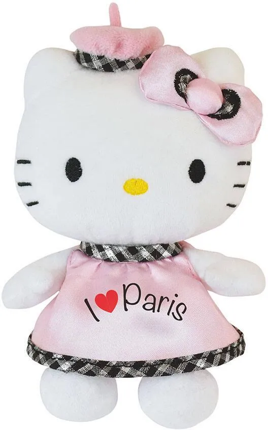 HELLO KITTY PARIS PELUCHE : 17CM