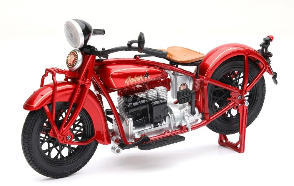 MOTO INDIAN FOUR (BURGUNDY) 1930 1/12°