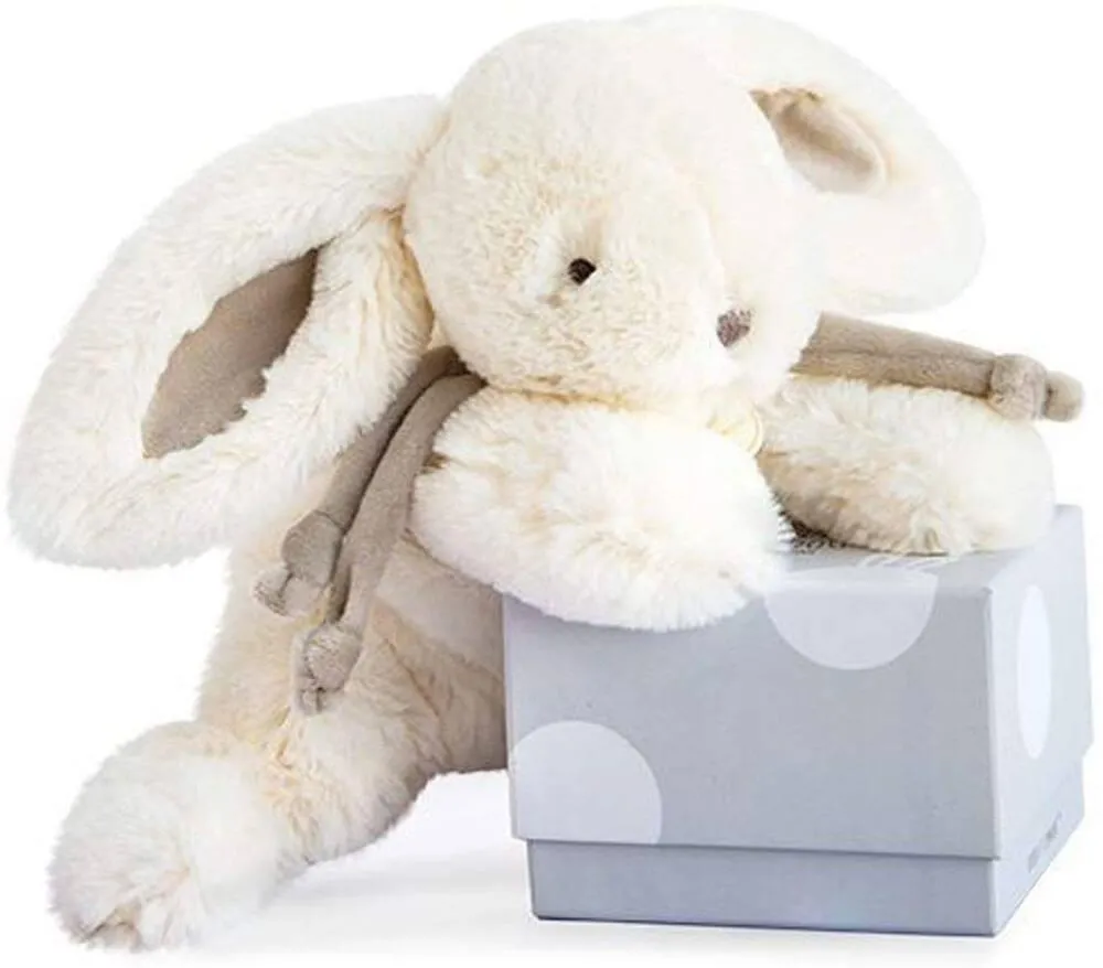 PELUCHE LAPIN BONBON TAUPE 30 CM