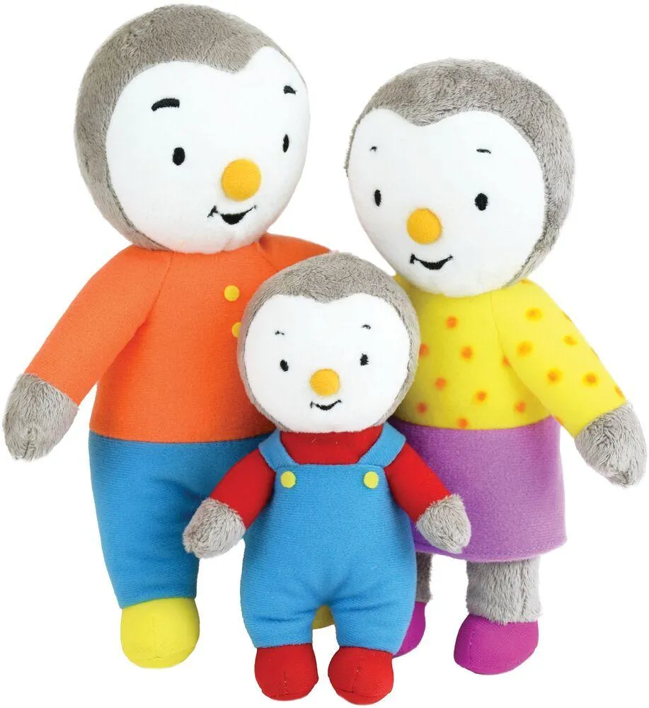T'CHOUPI COFFRET FAMILLE 3 PELUCHE 22 CM