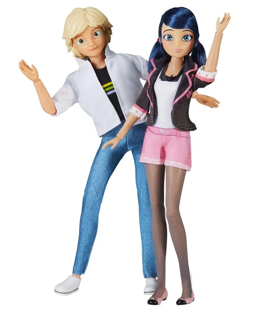 MIRACULOUS PACK DE 2 POUPEES 26 CM - MARINETTE & ADRIEN