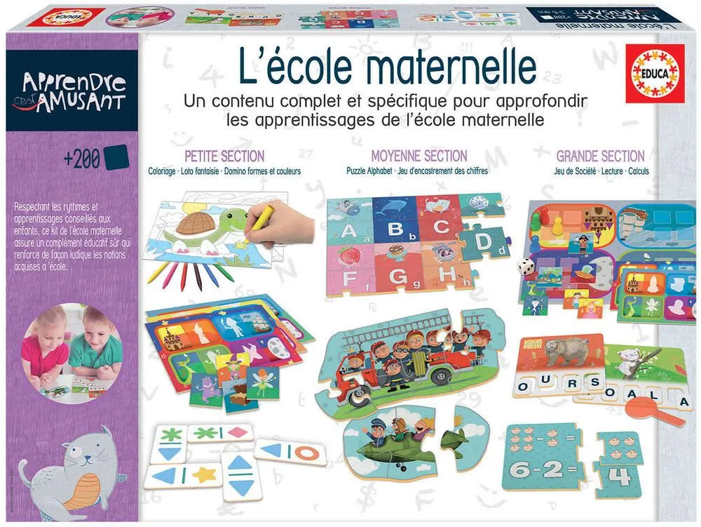 APPRENDRE C'EST AMUSANT - KIT ECOLE MATERNELLE