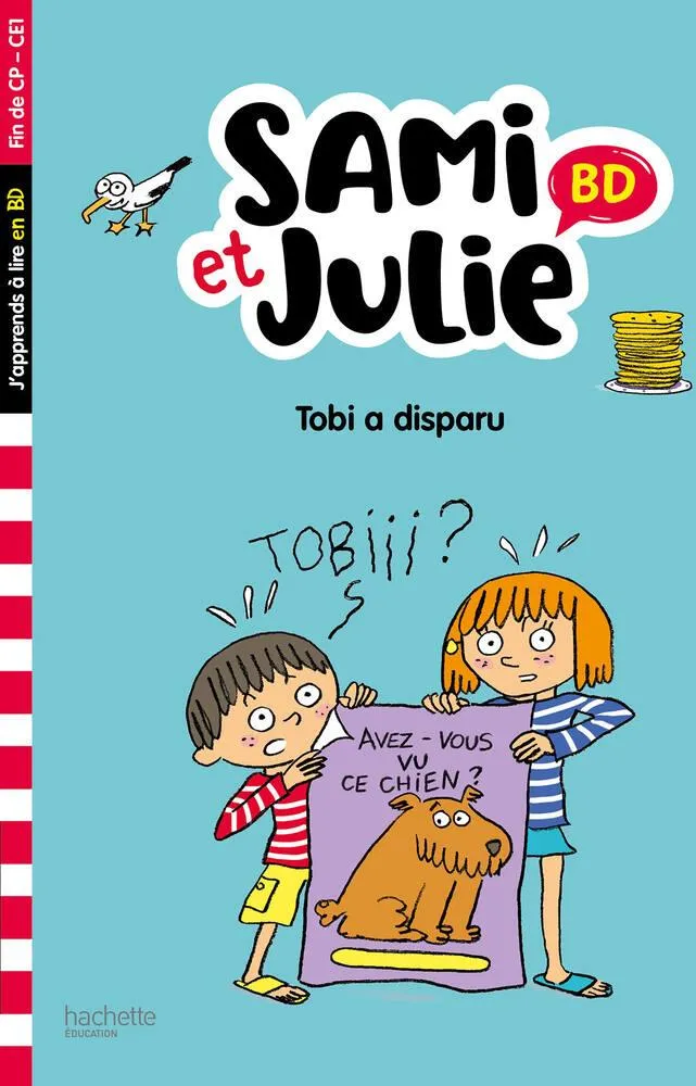LIVRE SAMI ET JULIE BD FIN DE CP-CE1 - TOBI A DISPARU