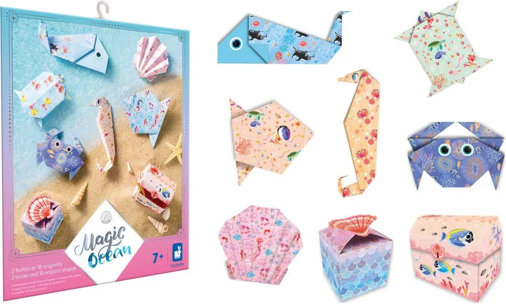 2 BOITES ET 18 ORIGAMIS