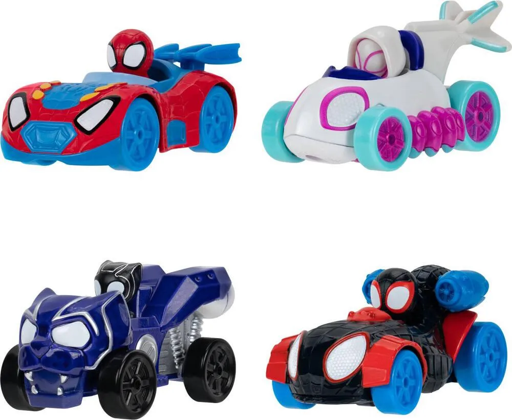 SPIDEY - PACK DE 4 VOITURES METAL