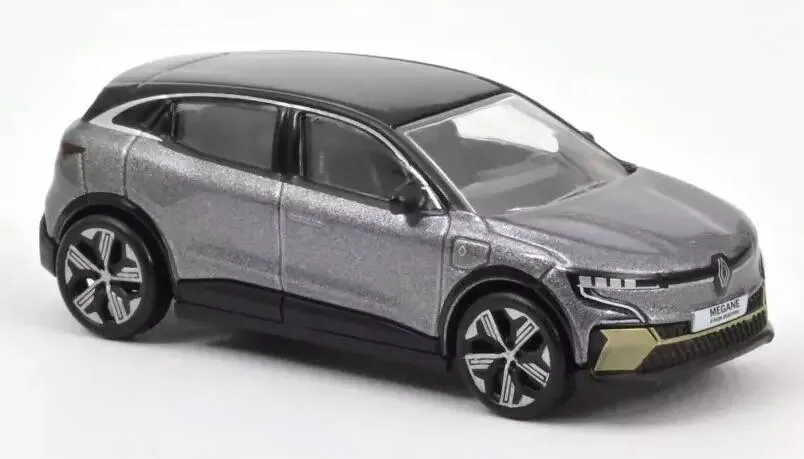 1/64 RENAULT MEGANE E-TECH 100% ELECTRIQUE 2022 GRIS OMBRE ET NOIR