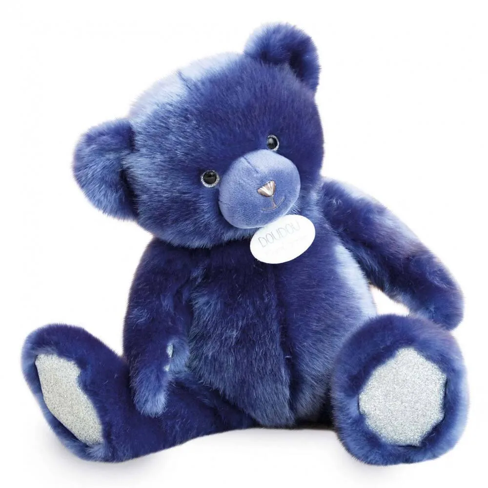 PELUCHE -OURS COLLECTION BLEU NUIT 37CM