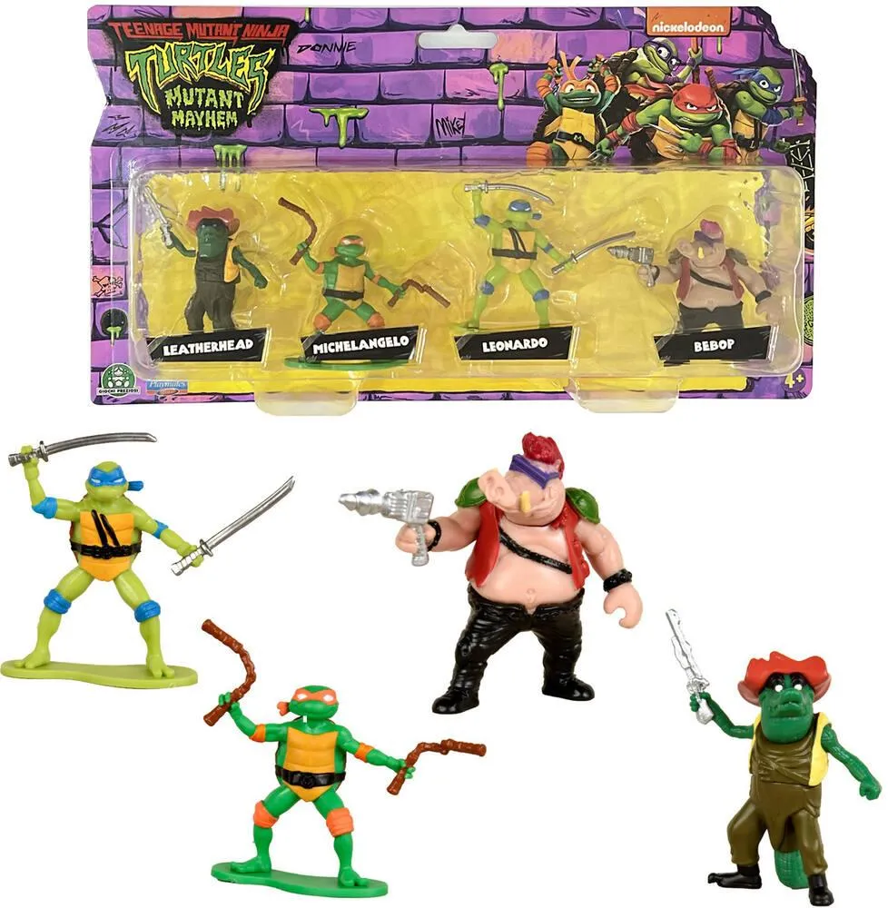 TORTUES NINJA - MINI FIGURE TORTUES NINJA DE 5 CM - LEO + MICH