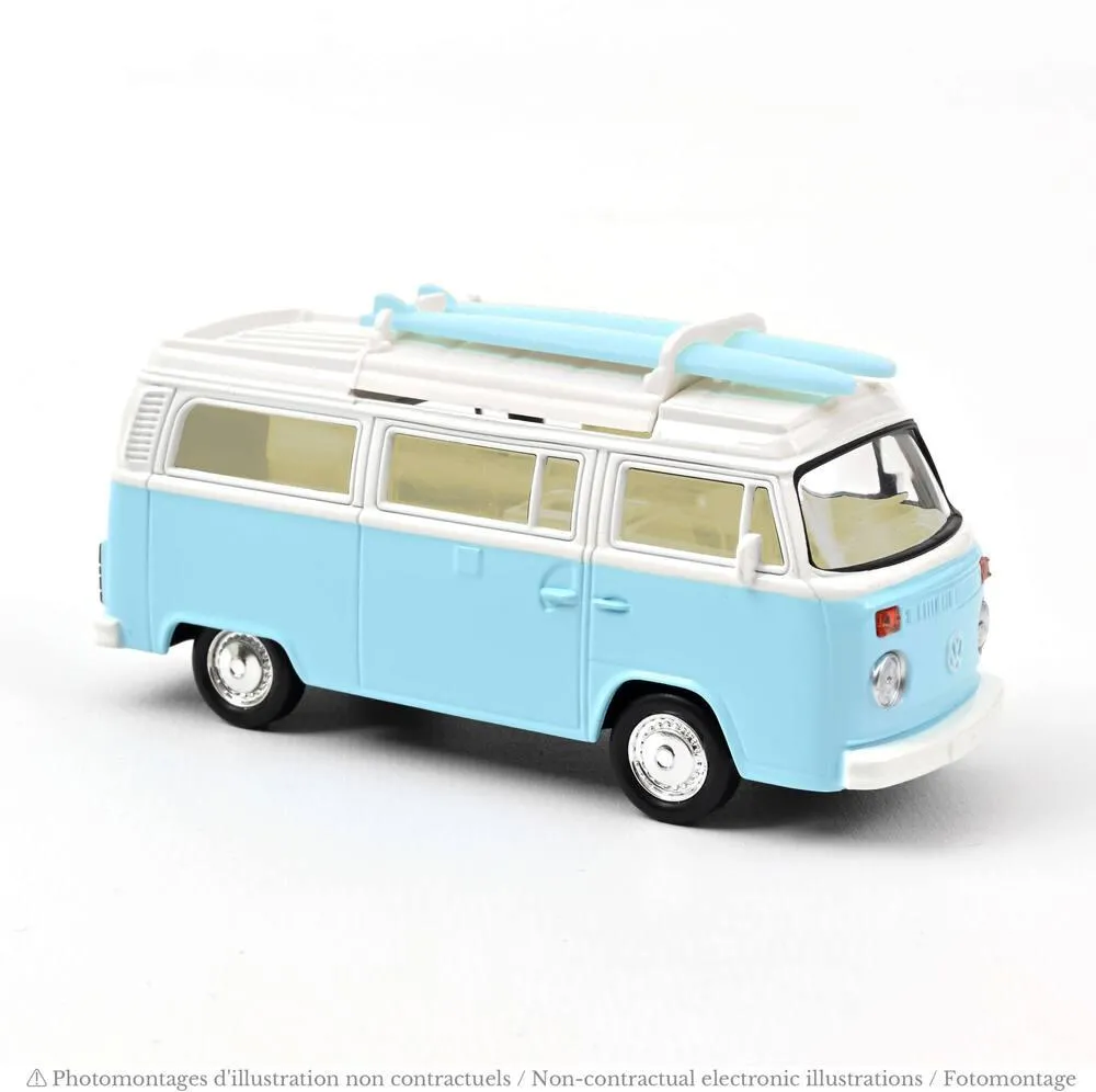 1/43 VOLKSWAGEN COMBI T2B CAMPER VAN 1973 BLEU CLAIR