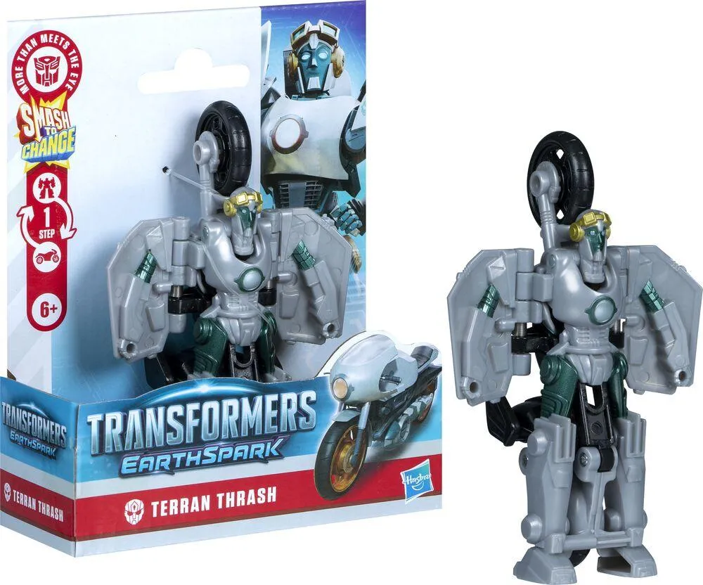 TRANSFORMERS - EARTHSPARK SMASH CHANGERS  - FIGURINE TERRAN THRASH