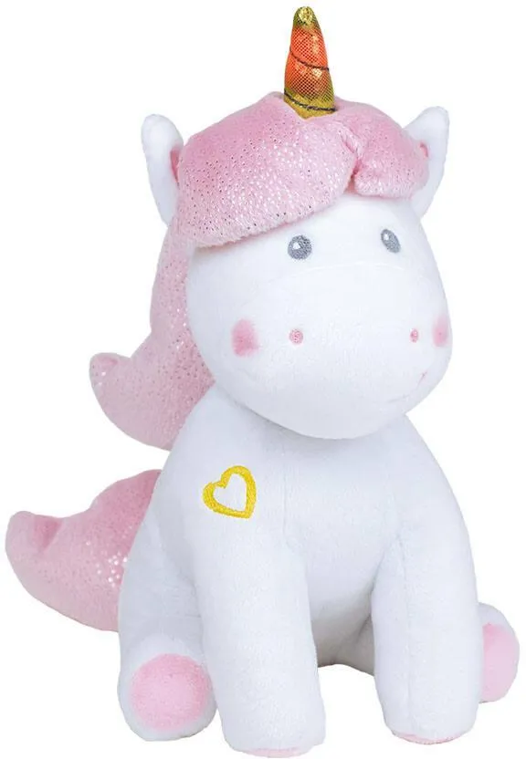 PELUCHE LICORNE MUSICALE ET LUMINEUSE 24CM