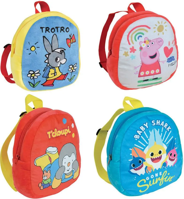 MULTILICENCE SAC A DOS PELUCHE 23CM