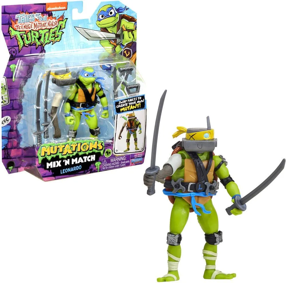 TORTUES NINJA - FIGURINE ARTICULEE 12 CM MIX ET MATCH - LEONARDO