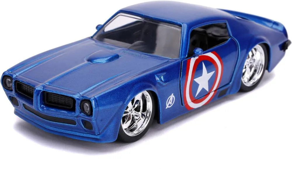 1/32 MARVEL - VOITURE PONTIAC FIREBIRD FREE ROLLING BLUE 1972