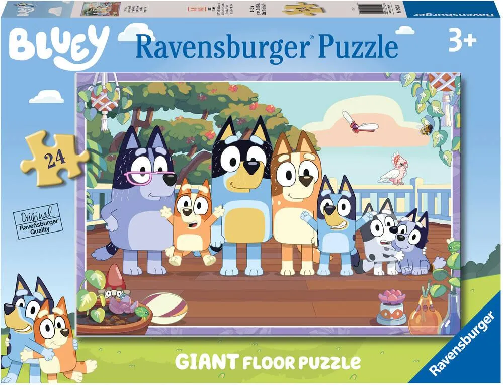BLUEY - PUZZLE GIANT 24 PIECES - MOMENT EN FAMILLE
