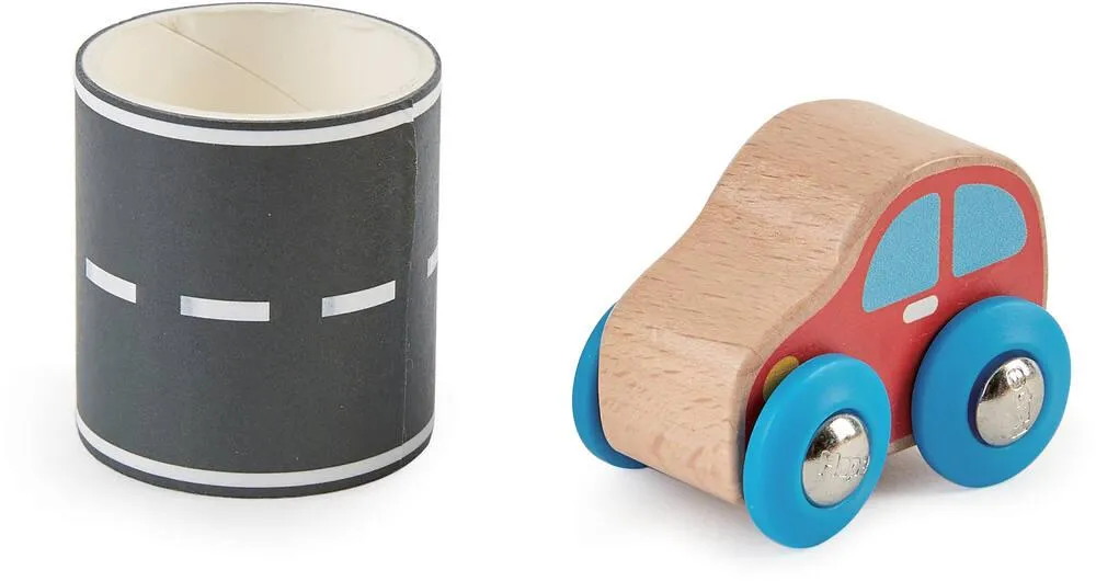 RUBAN ET VOITURE QUI ROULE