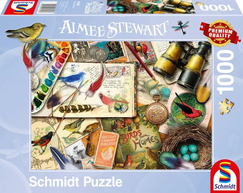 SUR LA TABLE -  OBSERVATION DES OISEAUX PUZZLE 1000 PIECES