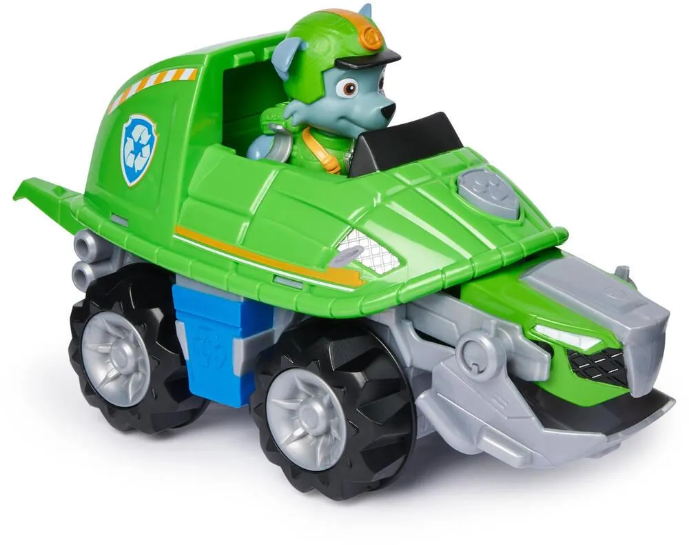 PAT'PATROUILLE - VEHICULE ET FIGURINE ROCKY JUNGLE PUPS