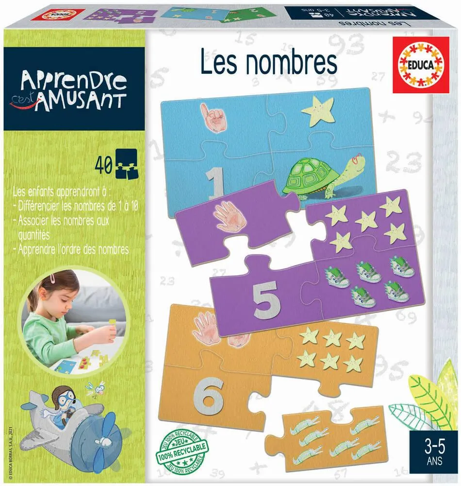 PUZZLE 40 PIECES - LES NOMBRES
