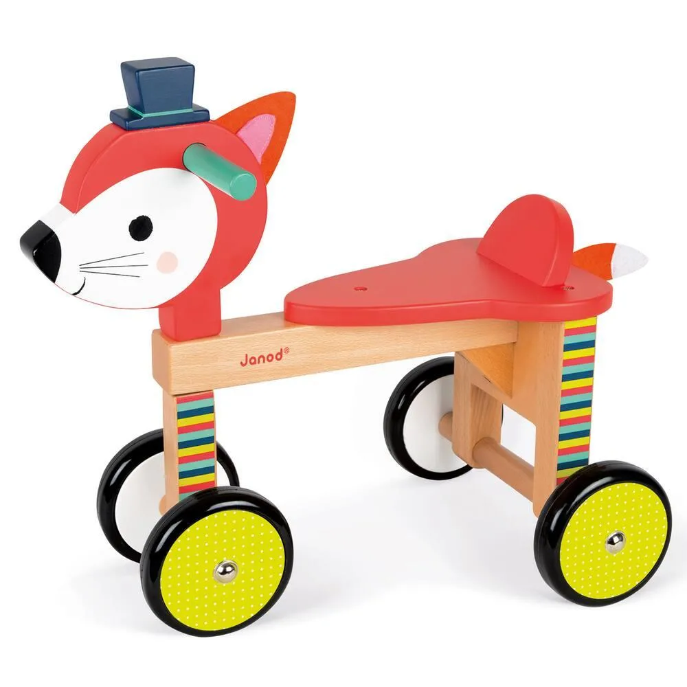 PORTEUR RENARD BABY FOREST - EN BOIS