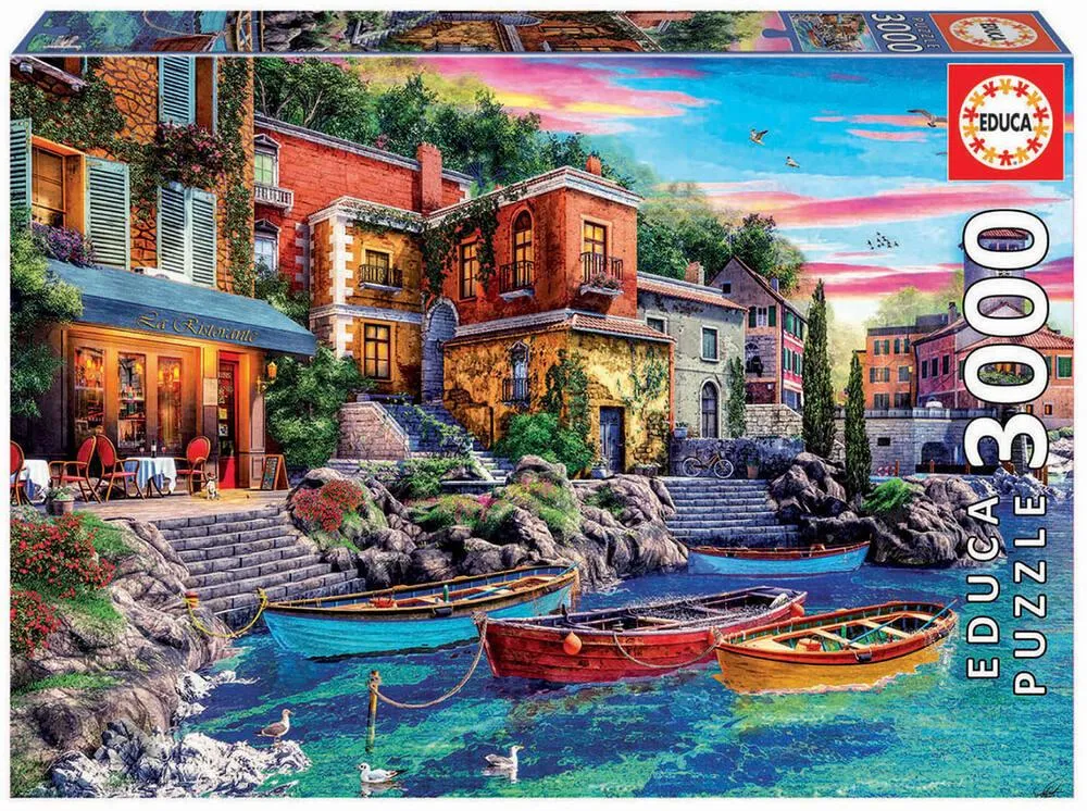 PUZZLE 3000 PIECES - COUCHER DU SOLEIL À CÔME