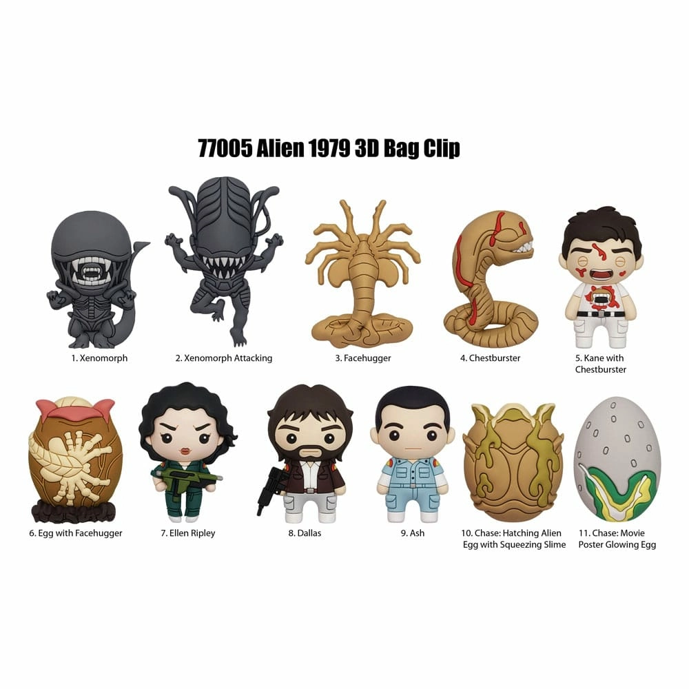 Alien présentoir porte-clés sac à dos 3d series 1 (24)