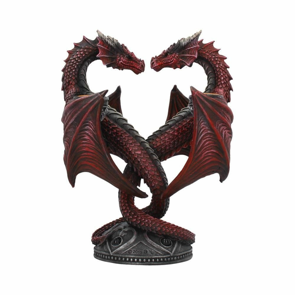 Anne stokes bougeoir dragon heart valentine's edition 23 cm
