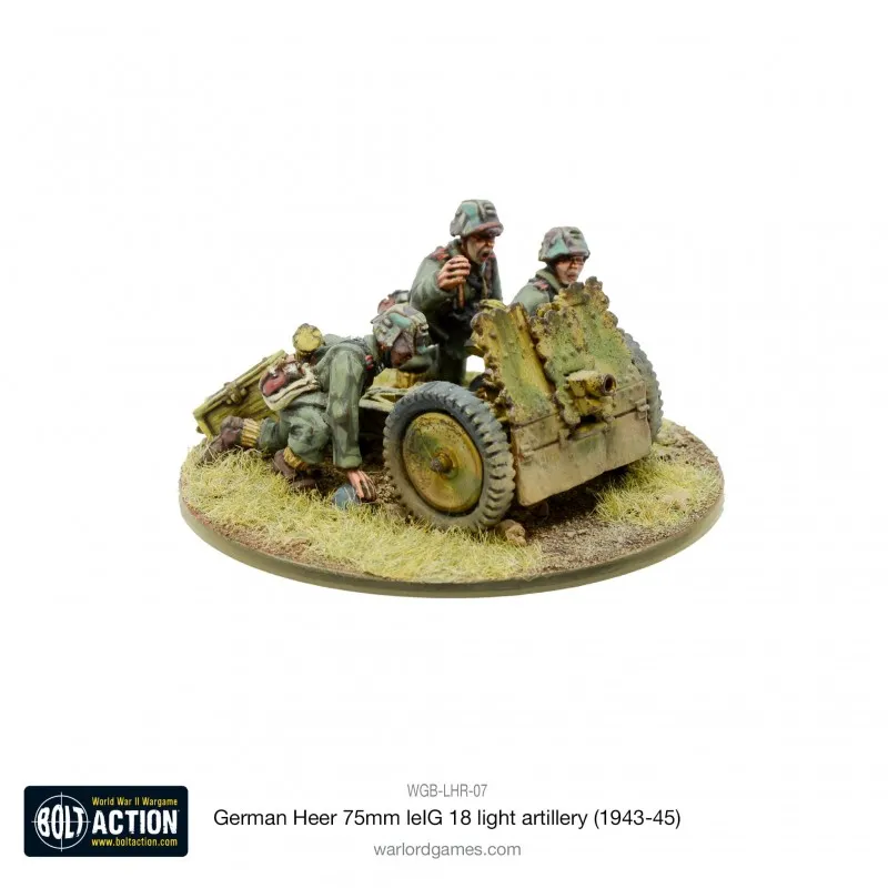 Artillerie légère allemande Heer 75 mm LeIG 18 (1943-45). WARLORD GAMES WGB-LHR-07