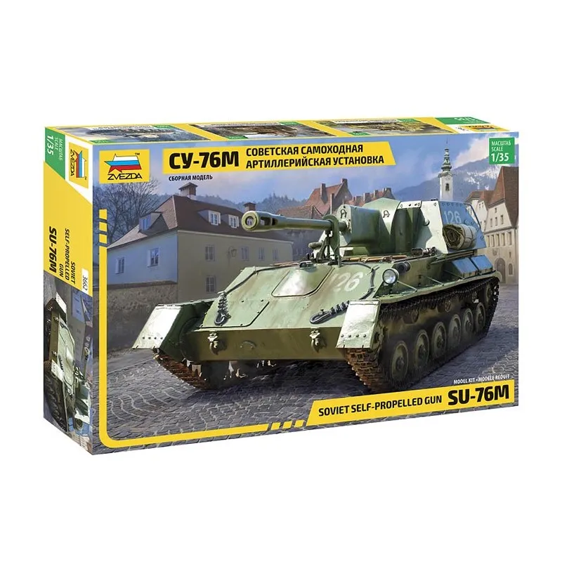 SU-76M russe autopropulsé. ZVEZDA 3662