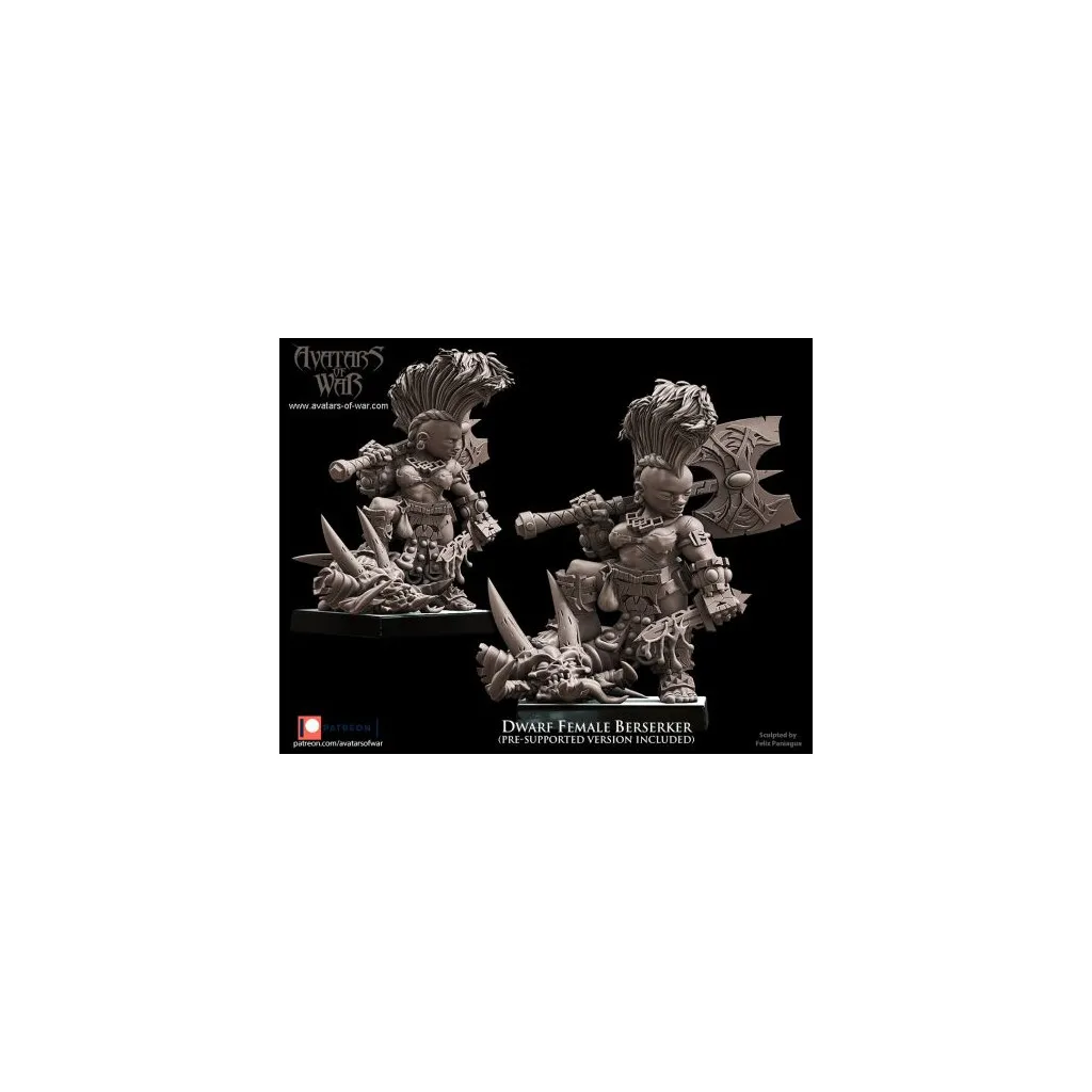 Avatars Of War - Seigneur Berserker Naine