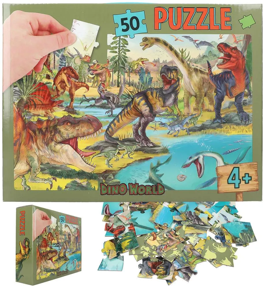 DINO WORLD PUZZLE 50 PIECES
