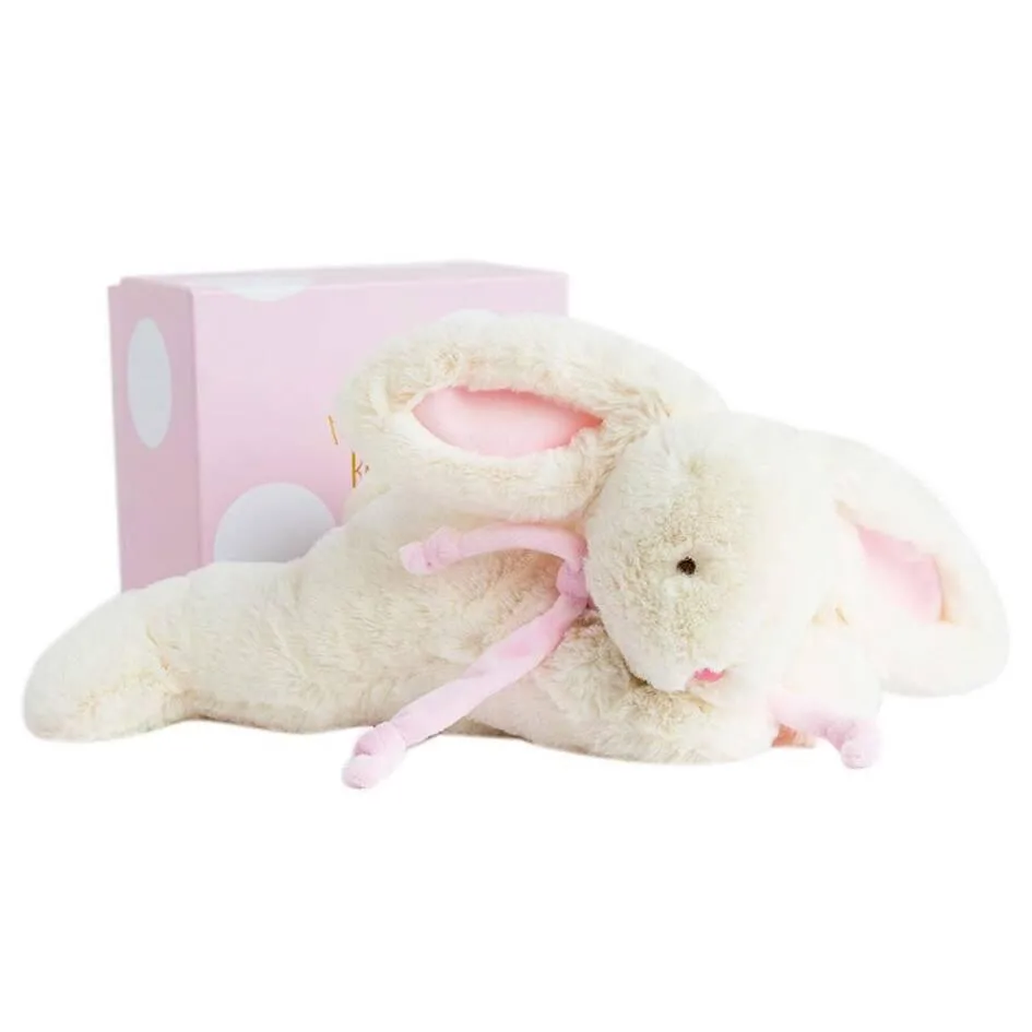 PELUCHE LAPIN BONBON ROSE 30 CM
