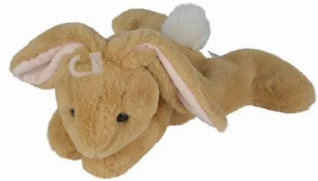 PELUCHE LAPIN DE PAQUES FLOPPY BRUN 33 CM