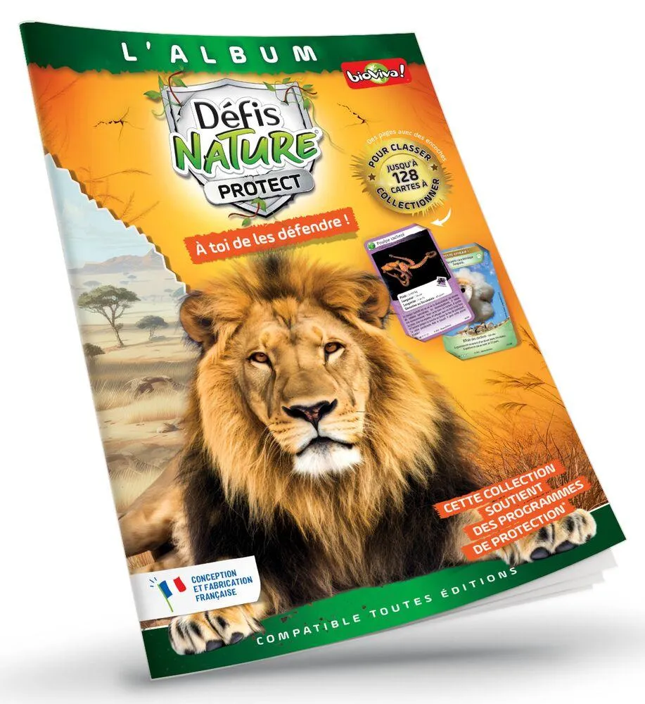 ALBUM DE CLASSEMENT - COUVERTURE LION D'AFRIQUE - GENERIQUE