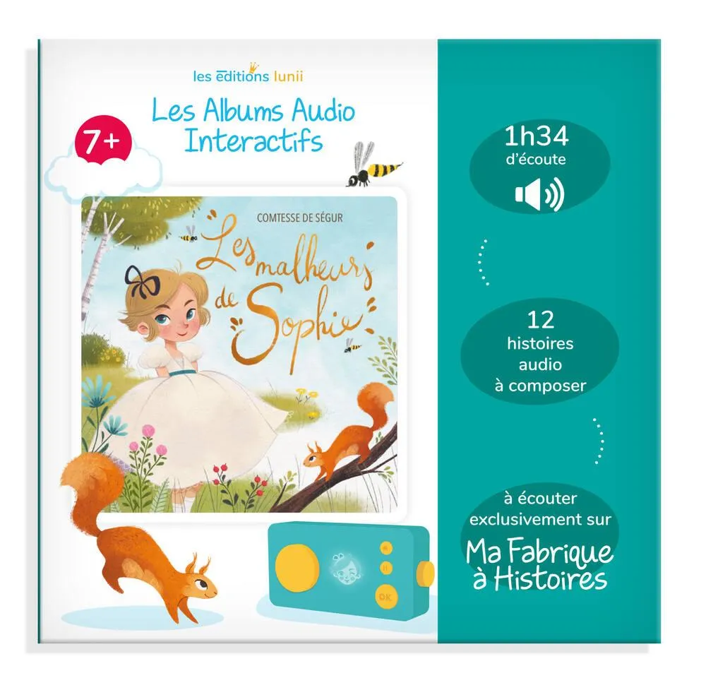 LUNII - ALBUM AUDIO INTERACTIF -  LES MALHEURS DE SOPHIE