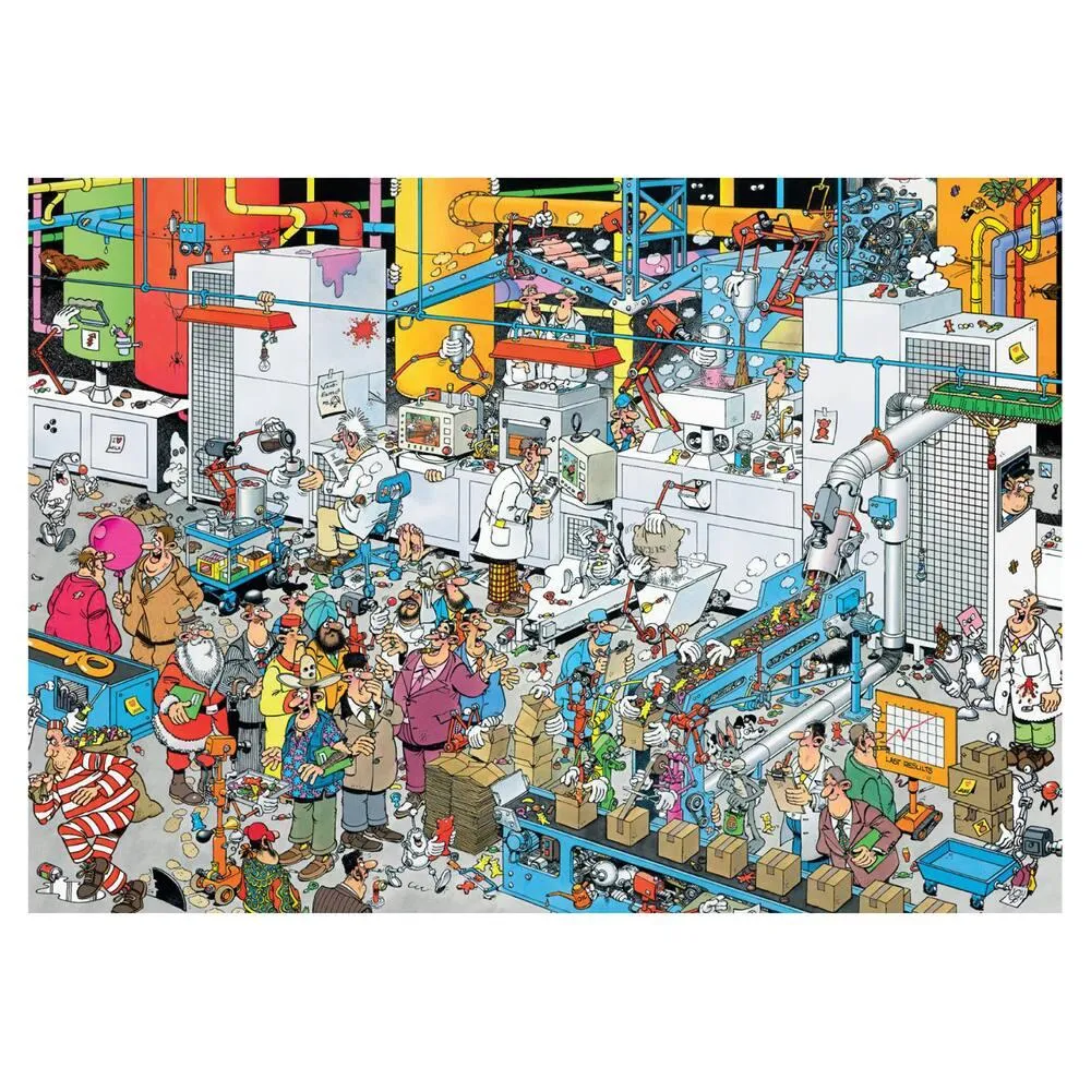 PUZZLE 500 PIECES COMIC FABRIQUE DE BONBONS