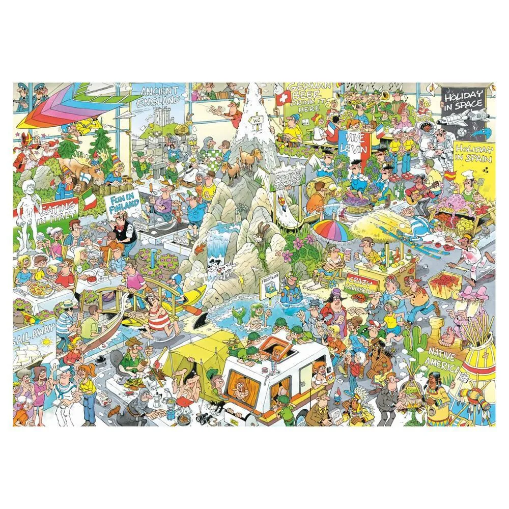 PUZZLE THE HOLIDAY FAIR JAN VAN HAASTEREN 1000 PIECES