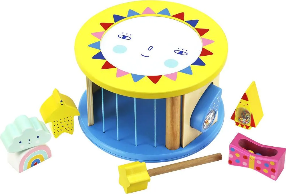 BOITE À FORMES SONORES JOUR ET NUIT EN BOIS - SUZY ULTMAN